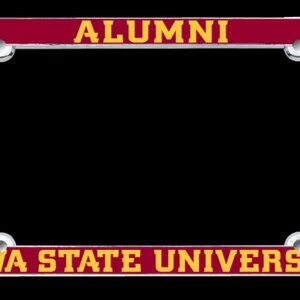 Iowa State Alumni Glossy Print Metal License Plate Frame (Licensed Product)